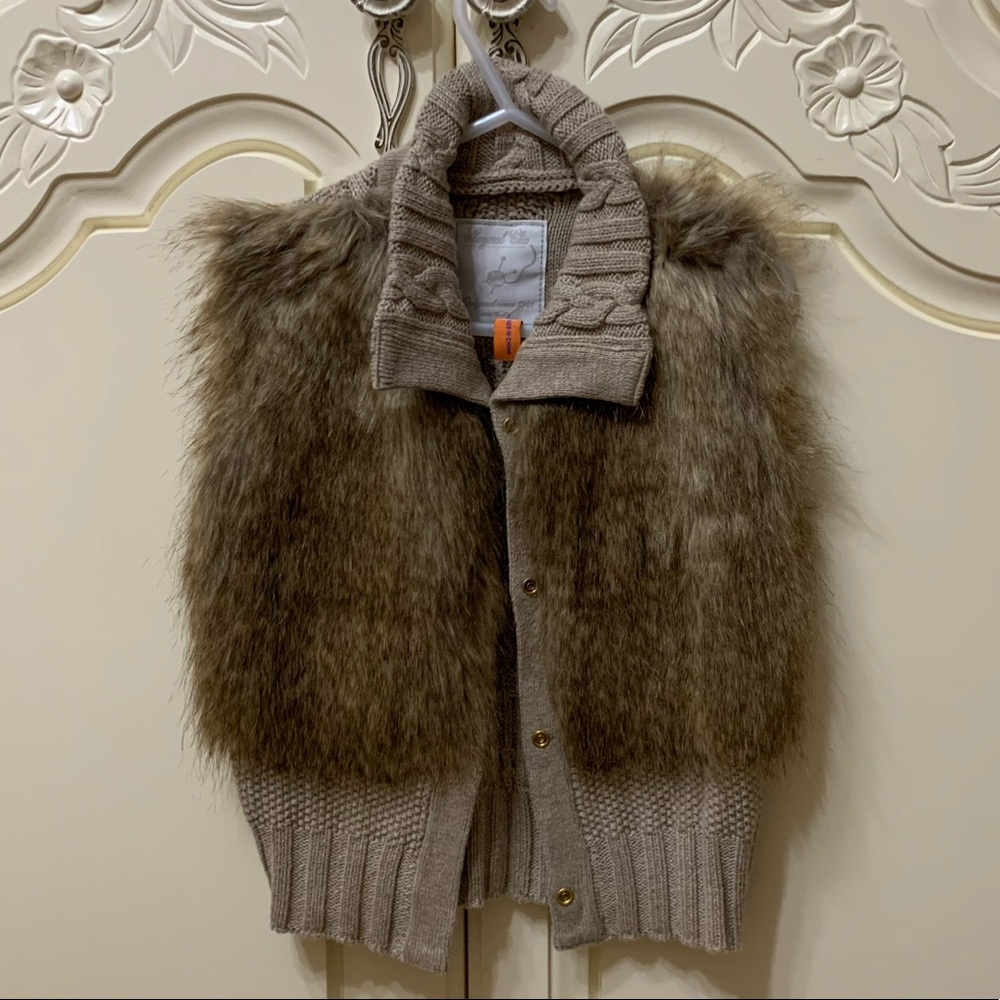 Mayoral Chic Girls Fur Vest - Size 4